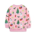 thumbnail image 2 of Emy Dola Little Girls Christmas Sweatshirts Cotton Long Sleeve Crewneck Pullover Toddler Kids Winter Warm Shirt Sweater Tops 2t-7t, 2 of 6