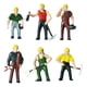thumbnail image 2 of 6 figuras en miniatura a escala 1:87, figuras de trabajadores para diorama, decoración, figuras de simulación en miniatura pintadas a mano, diminutas, 2 of 9