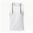 thumbnail image 3 of DagobertNiko Men's Hooded Tank Top Sleeveless Shirts Hoodies Lightweight Casual Gym Workout Shirts Cooling Muscle Tee Shirt, 3 of 5