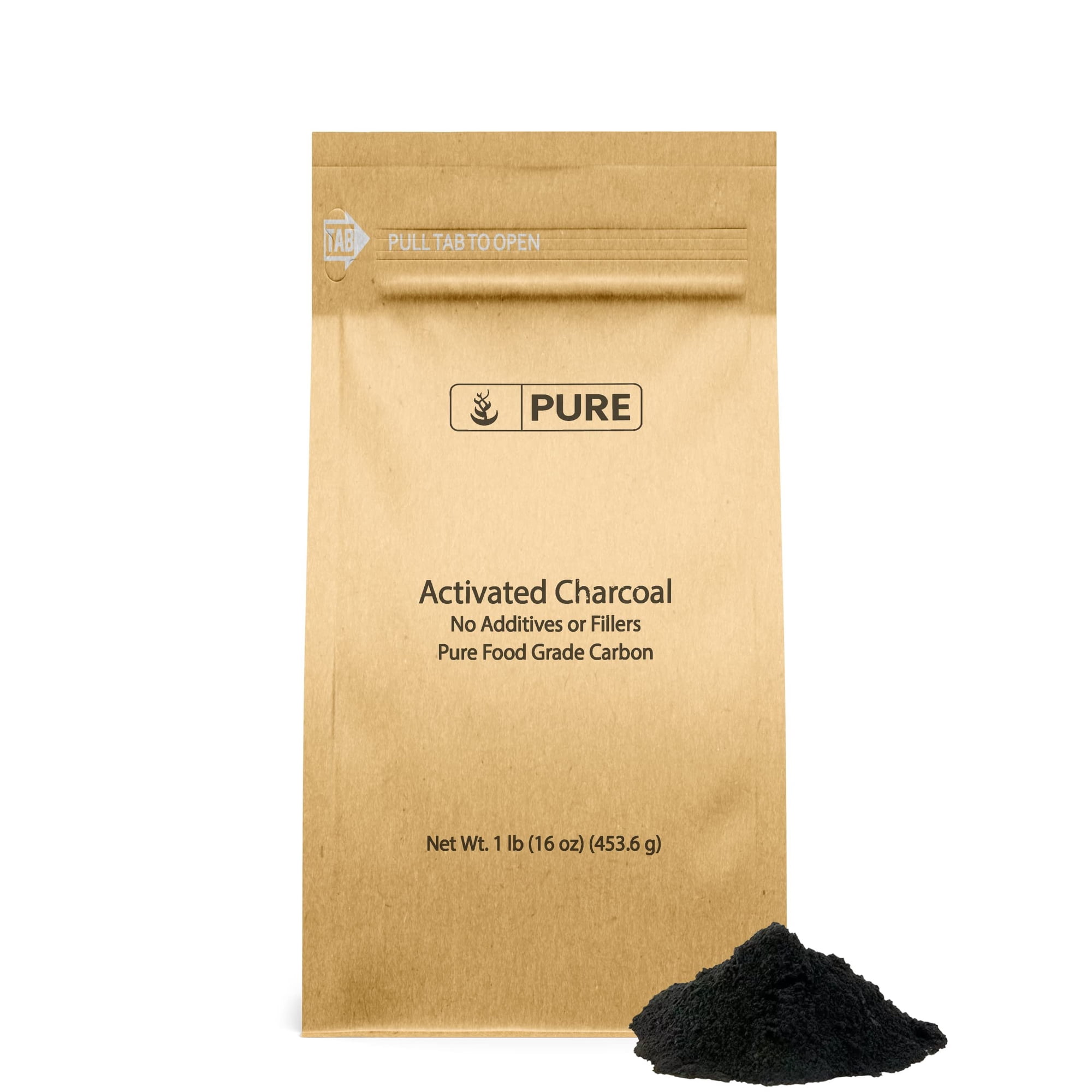 Pure Original Ingredients Activated Charcoal 1lb Activated Carbon, Vegan, Non-GMO
