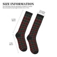 thumbnail image 2 of Lsque Tartan Plaid Pattern Sport Compression Socks for Men & Women 15-20 mmHg Knee High Nurse Pregnant Running Medical and Travel Athletic, 2 of 6