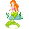 thumbnail image 2 of Beautiful Mermaid Wall Decal Mural by Wallmonkeys Vinyl Peel and Stick Graphic for Girls (48 in H x 30 in W), 2 of 4