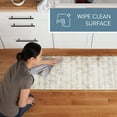 thumbnail image 3 of TOWN & COUNTRY BASICS Comfort Plus Boho Geo Anti Fatigue Comfort Mat, Kitchen Runner Mat, Standing Desk Mat, Dorm Room Rug, Non-Slip Backing, Beige, 18"x55", 3 of 12