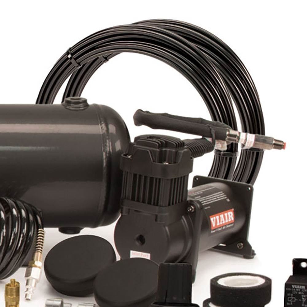 VIAIR 20014 Dual 380C 200 PSI OBA On Board Air Compressor System, Stealth Black