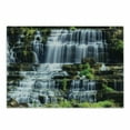 thumbnail image 1 of Rainforest Cutting Board, Waterfall in the Middle of Tropical Jungle Natural Scenery Countryside Style, Decorative Tempered Glass Cutting and Serving Board, Small Size, Green White, by Ambesonne, 1 of 1