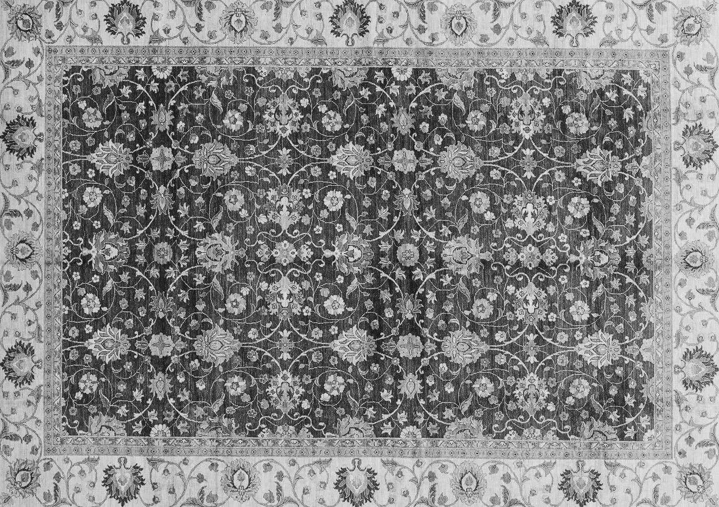 Ahgly Company Indoor Rectangle Abstract Gray Modern Area Rugs, 2' x 3