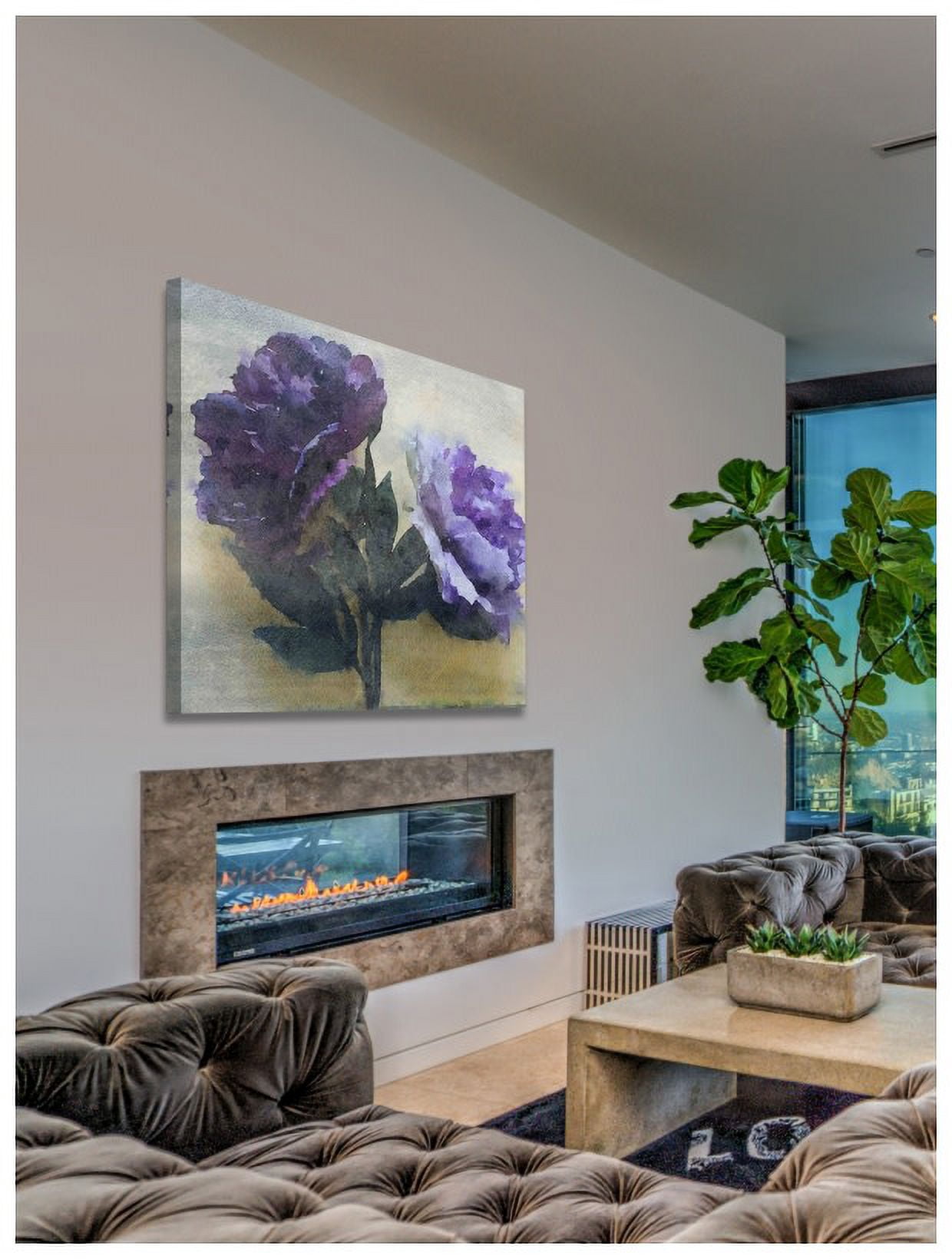 Marmont Hill - "Purple Majesty 3" by Irena Orlov Painting Print on Wrapped Canvas