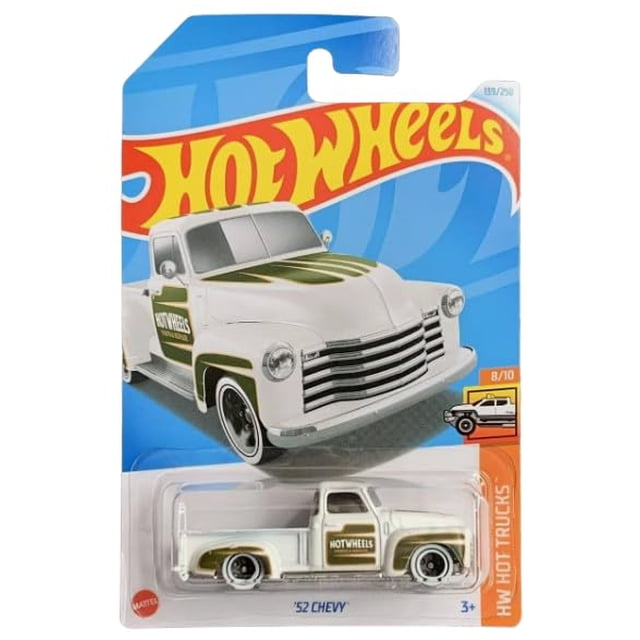 Vehículo coleccionable Hot Wheels '52 Chevy White fundido a presión