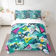 thumbnail image 2 of Homewish Colorful Bohemian Memphis 7-Piece Twin Bedding Sets For Adults Female Men,Abstract Geometric Bedding Comforter Set,Vintage Aesthetic Breathable Sheet Sets,Ultra Soft Home Decor,Reversible, 2 of 8
