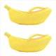 thumbnail image 1 of 2X Cama de PláTano para Gatos, Cama para Mascotas, Cama Suave para Gatos, Cama Encantadora para Gatos, Conejos y Perros PequeñOs, Color Amarillo, 1 of 6
