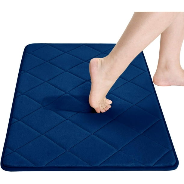 Bayhto 17"×24" Memory Foam Bath Mat,Soft & Absorbent &Washable Non Slip Bath Rug Runner for