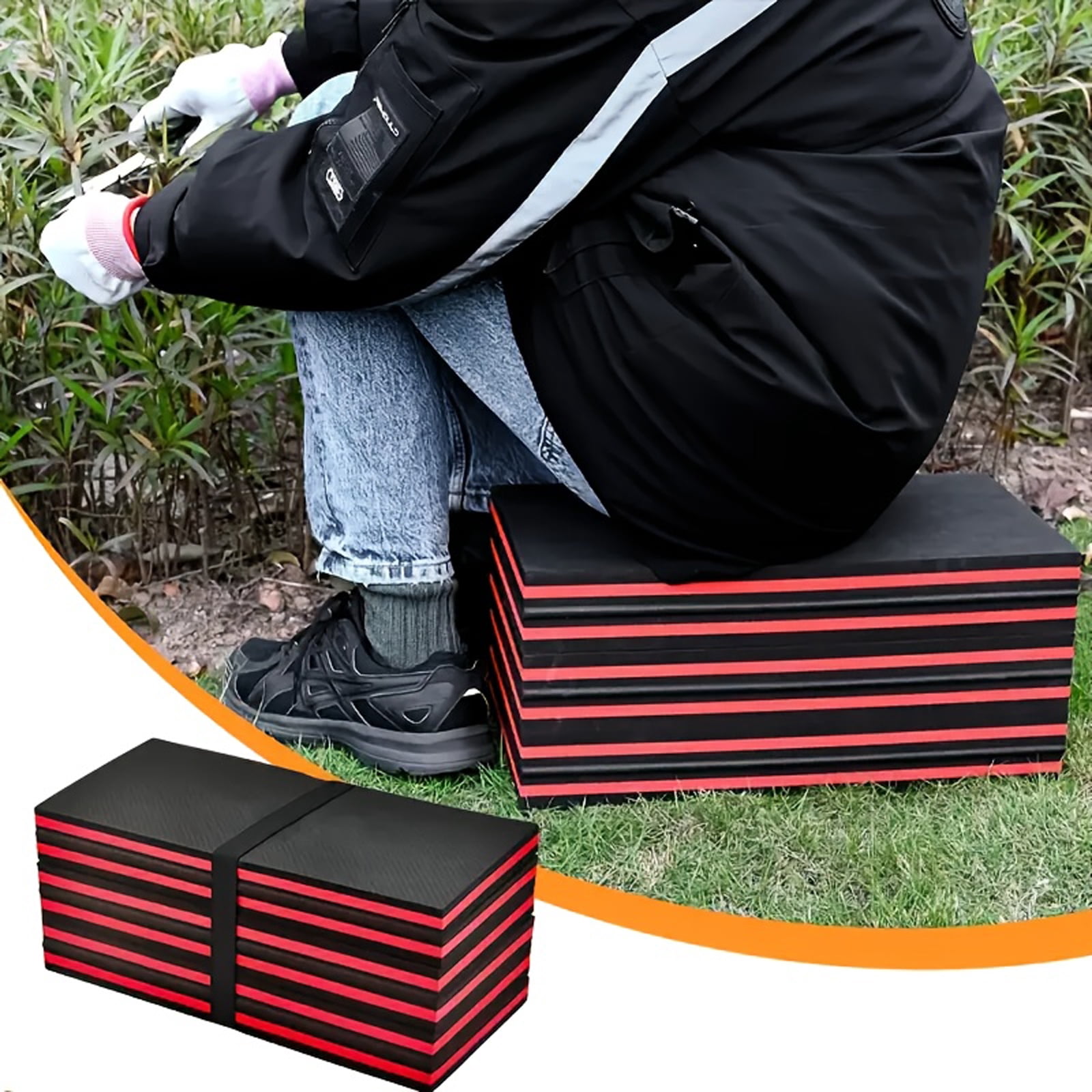 Foldable Gymnastics Mat Extra Thick Tri Folding Exercise Pad High Density Foam Workout Mat for Home Gymnastics Yoga Pilates Martial Arts Tumbling