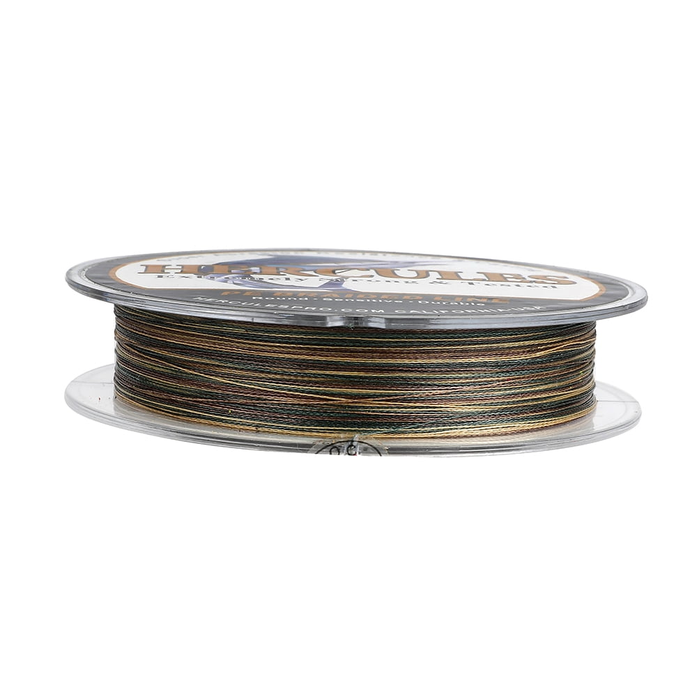 HERCULES Super Strong 1000M 1094 Yards Braided Fishing Line 6 LB Test for Saltwater Freshwater PE Braid Fish Lines 4 Strands - Camouflage, 6LB (2.7KG), 0.08MM