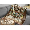 thumbnail image 6 of Book Lovers Throw Blanket - Flannel Blankets for Book Club, Librarians, Readers and Literary Lover - Book Lover Gifts on Birthday, Thanksgiving, Christmas - 50*60 - (Brown), 6 of 6