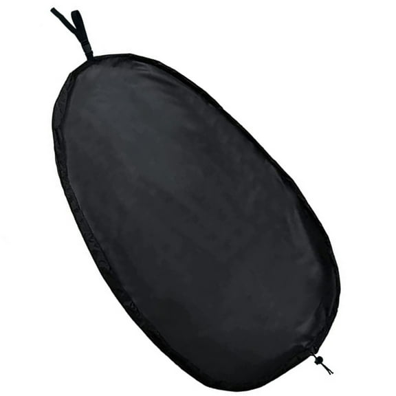 DINHEAROM Foldable Black Kayak Seat Protective Cover with Storage Bag Made from Water and Uv Resistant Oxford Cloth