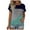 Sky Blue, variant on AherBiu Womens T Shirts Crew Neck Short Sleeve Tops Loose Fitting Comfy Cotton Stretchy Casual Tshirts Color Block