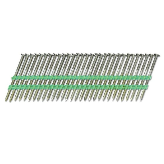 Metabo power tools 2596872 21 Gauge Ring Shank 21 deg 2.38 in. x 0.113 in. Dia. Framing Nails with Angled Strip - Pack of 5000