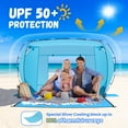 thumbnail image 2 of 4-6 Person Beach Tent  Shelter with UPF 50+  , Portable Lightweight Shade for Family Outdoor Activities, 2 of 6