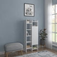 thumbnail image 2 of Ada Home Decor Mandell Multiple Tier Bookcase, White, 2 of 7