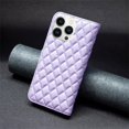 thumbnail image 4 of iPhone 14 Pro Max Wallet Case Premium Handmade PU Leather Phone Case Card Slots Magnetic Closure Zipper Pocket Kickstand Flip Case with Hand Strap for iPhone 14 - Purple, 4 of 5