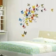 thumbnail image 4 of (Clearance) BNNG Butterfly Wall Decals - 72PCS 3D Butterflies Home Decor-Stickers, Removable Mural Decoration for Girls Living Room Kids Bedroom Bathroom Baby Nursery, Waterproof DIY Art, 4 of 5