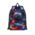 thumbnail image 2 of Lsque Outer Space Floating Numbers And Letters Pattern Canvas Daypack, Durable Backpack, High-quality Versatile Backpack,Vintage Compact Backpack-Small, 2 of 6