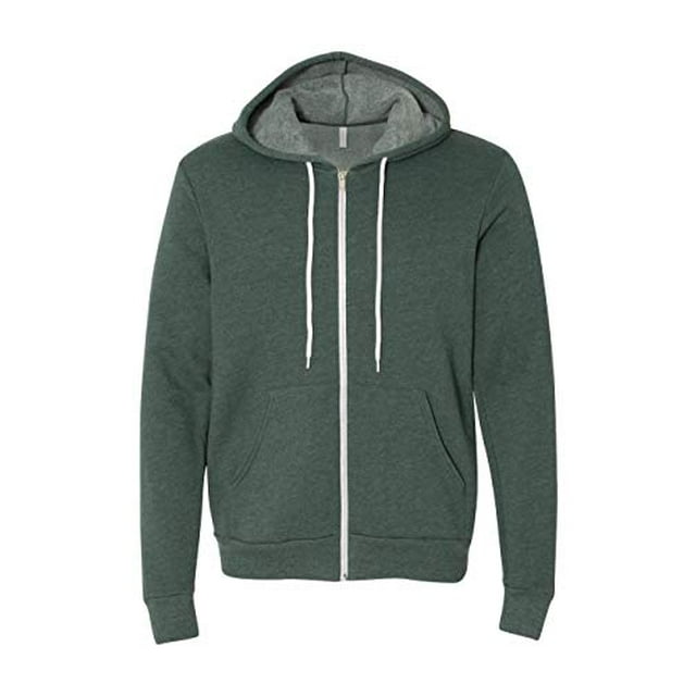 Bella 3739 Unisex Poly-Cotton Fleece Full-Zip Hoodie