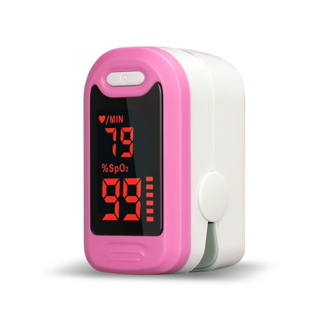 Digital Pulse Analyzer Portable Finger Oximeter Digital LED Fingertip Pulse Clip Oximeter SPO2 Pulse Rate Oxygen Monitor Children Adult ()