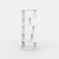 thumbnail image 6 of Ada Home Decor Furniture Multiple Tier Open Shelf White Bayside Modern Bookcase, 6 of 7