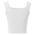 thumbnail image 5 of Lixiuxyad Women's Cami Women’s Sleeveless Tops For Outdoor And Home Versatile Tank Tops For Every Season Stylish Basic Layering Piece Easy Care And Machine Washable(White L), 5 of 5