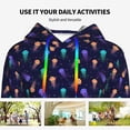 thumbnail image 4 of Sikiie Sea Jellyfish Women's Casual Hoodies Long Sleeve Lightweight Pullover Tops Loose Sweatshirt-XX-Large, 4 of 7