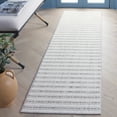thumbnail image 2 of SAFAVIEH Martha Stewart Serenity Striped Runner Rug, Ivory/Charcoal, 2'2" x 8', 2 of 5