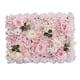 thumbnail image 2 of Panel de pared con flores artificiales, panel floral, panel de rosas, fondo champán, 2 of 9