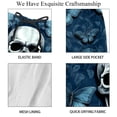 thumbnail image 4 of luoweisi Men's Beach Shorts Quick Dry Swim Trunks with Mesh Lining Skull Butterfly 2XL, 4 of 5