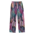thumbnail image 2 of Boy's Pajama Pants Boys' Long Sleep Pants Children's Pajama Pants Loose Fitting Pajama Pants are Convenient to Put on and Take off XL Pink Leaves, 2 of 9