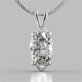 thumbnail image 2 of 3.00 Ct Marquise Cut Lab Created Diamond Solitaire Pendant 14K White Gold Plated Silver, 2 of 2