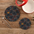 thumbnail image 2 of SKYSONIC Cats Pumpkins Maple Leaves Pot Holders Trivets, 2 Pcs Heat Resistant Trivets,Autumn Kitten Cotton Thread Weave Mats for Hot Pads Pans Pot Bowl Teapot for Kitchen Decor, 2 of 7