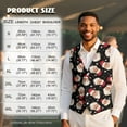 thumbnail image 7 of Yuyamidu Santa Claus Men's Suit Vest Christmas Casual Waistcoat Vest Size 3XL Leisure Dress Business Vests for Wedding Party Tuxedo with Pockets, 7 of 7