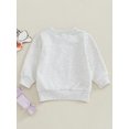thumbnail image 5 of Baby Toddler Girl Football Bow Sweatshirt 3 6 12 18 24 Months 2T 3T Crew Neck Long Sleeve Pullover Tops Casual Winter Fall Clothes, 5 of 9