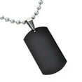 thumbnail image 7 of Jiaroswwei Men's Women's Punk Fashion 316L Stainless Steel Polished Rectangular Dog Tag Necklace, 7 of 7