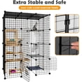 thumbnail image 2 of Cat Large Enclosure - DIY Catio Ideal for 1-3 Cats, Indoor & Outdoor, Detachable Metal Wire Kennel, 2x3x4 Exercise Place, 2 of 7