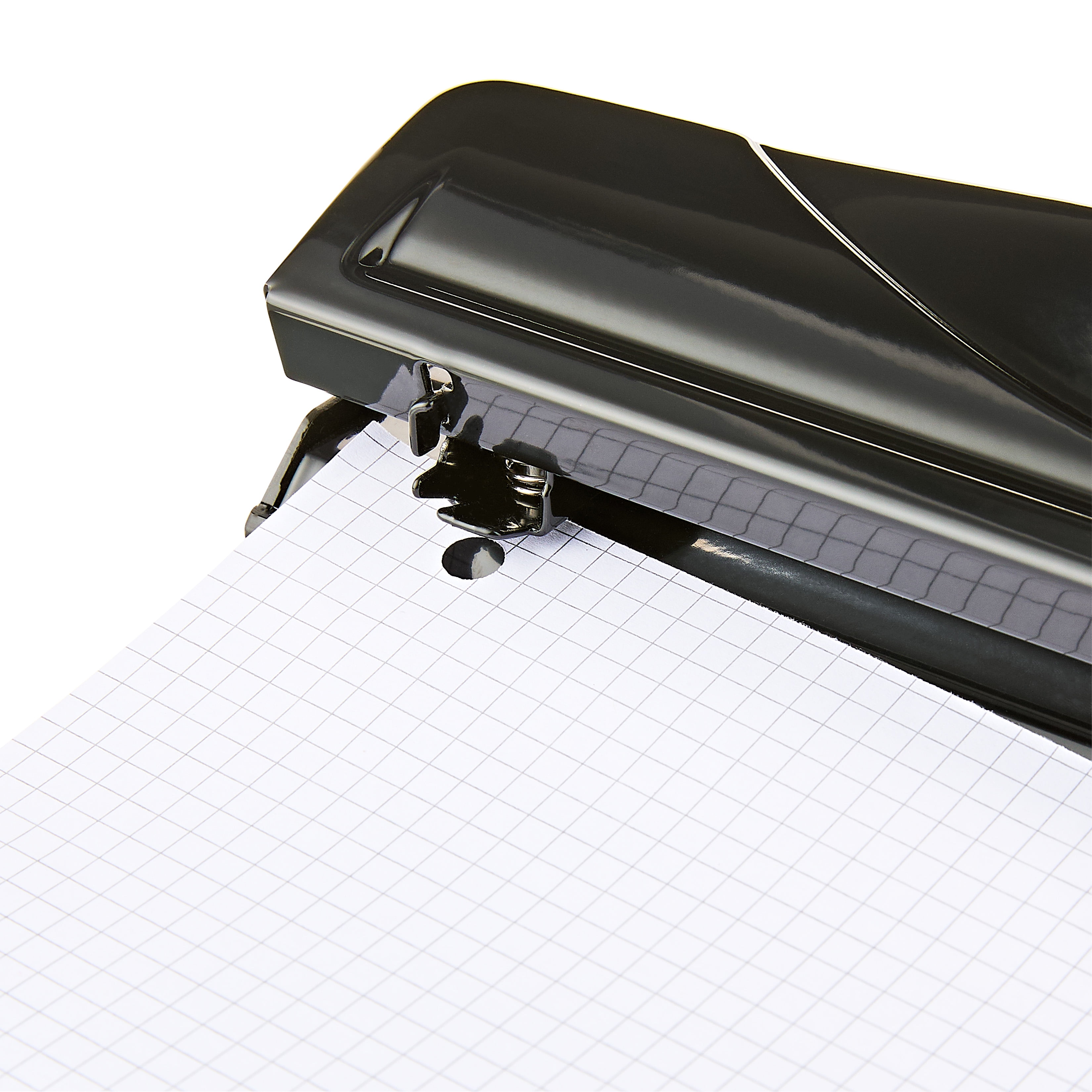 Pen+Gear 3-Hole Punch, 12 Sheet Capacity, Black