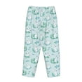 thumbnail image 5 of Naloa Rabbit And Dragonfly Print Women’s Ultra-Soft Comfy Pajama Lounge Pants with Pockets & Drawstring, 5 of 8