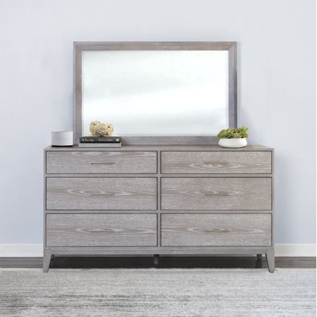 Devon & Claire Palma Transitional Wooden Dresser  Gray