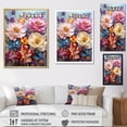 thumbnail image 4 of Designart "Peonies Bursting With Color" Peonies Floater Framed Canvas Prints, 4 of 5