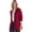Rich Burgundy, variant on Women's Plus Size Shaker Blazer