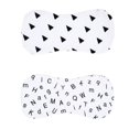 thumbnail image 3 of figatia 2 pcs Smothness Cartoon Cute Printed Towels - Letter and Triangle, as described, 3 of 5
