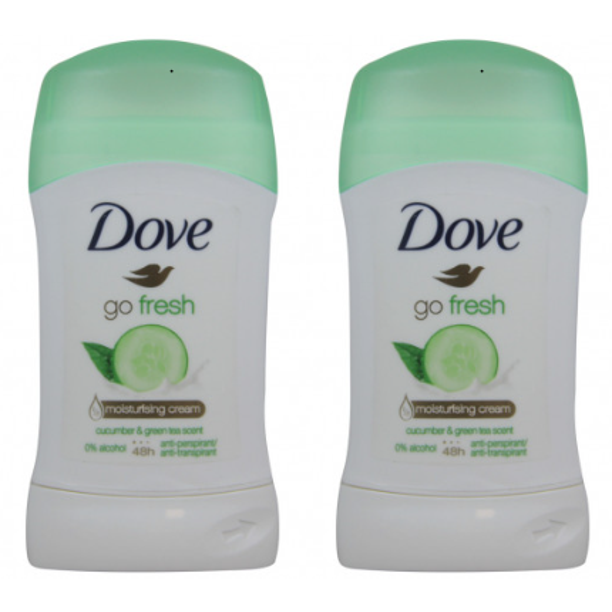 Dove Go Fresh Antiperspirant Deodorant Stick, Cucumber & Green Tea, 1.4