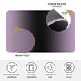 thumbnail image 3 of Purple Black Ombre Door Mat Indoor Outdoor, Modern Gradient Abstract Art Non Slip Welcome Mat with Rubber Backing, Absorbent Fabric Front Door Mats Entryway Rug for Home Patio Entrance 20"x31.5", 3 of 9