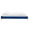 thumbnail image 3 of Sutton Twin Performance Velvet Bed Frame Navy, 3 of 6
